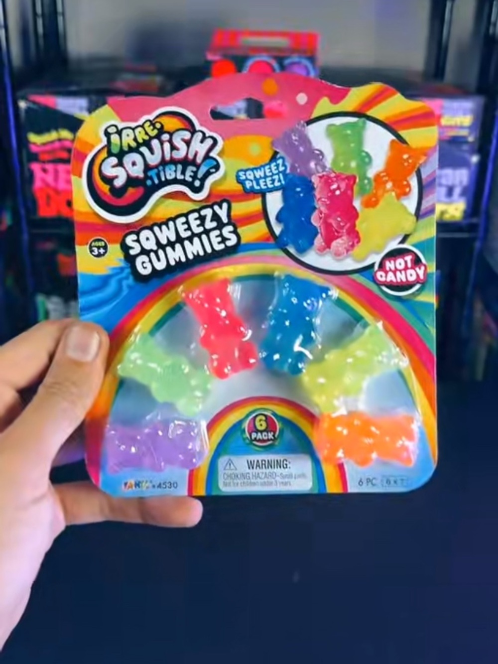RARE Squish Squeezy SCENTED Gummies Kids Toy - Multi-Color Pack